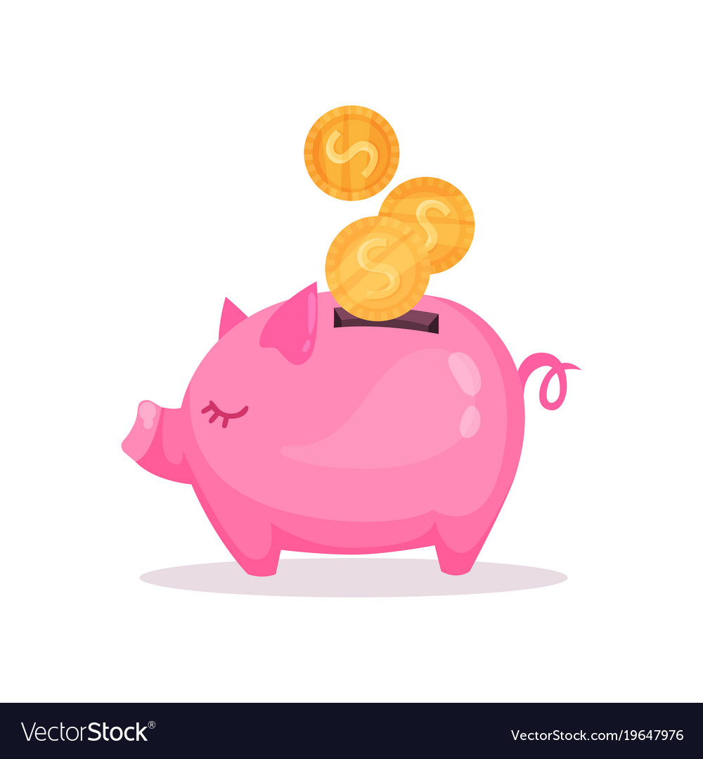 pink piggy bank