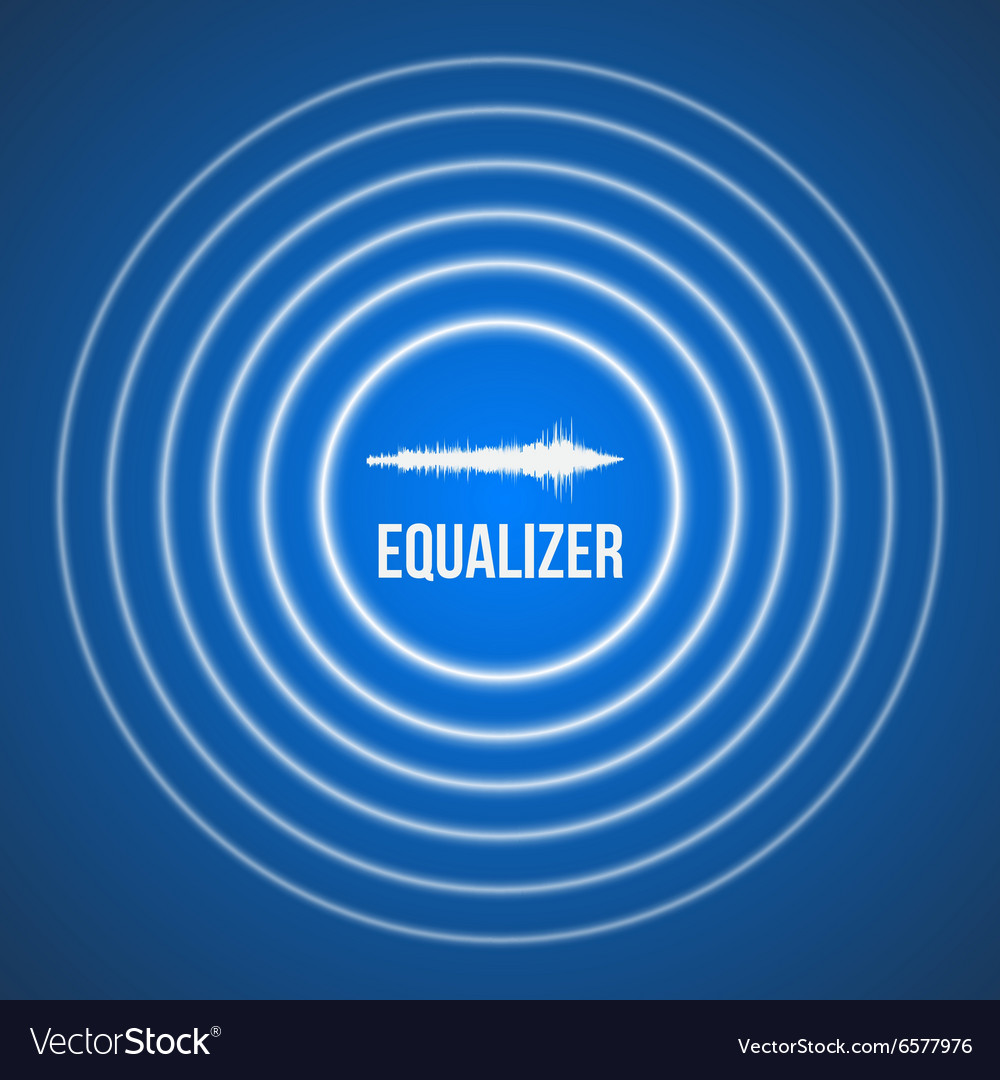 Pulse music equalizer background audio Royalty Free Vector