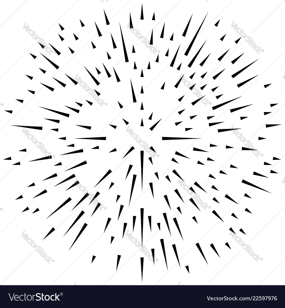 Random radial lines explosion effect radiating