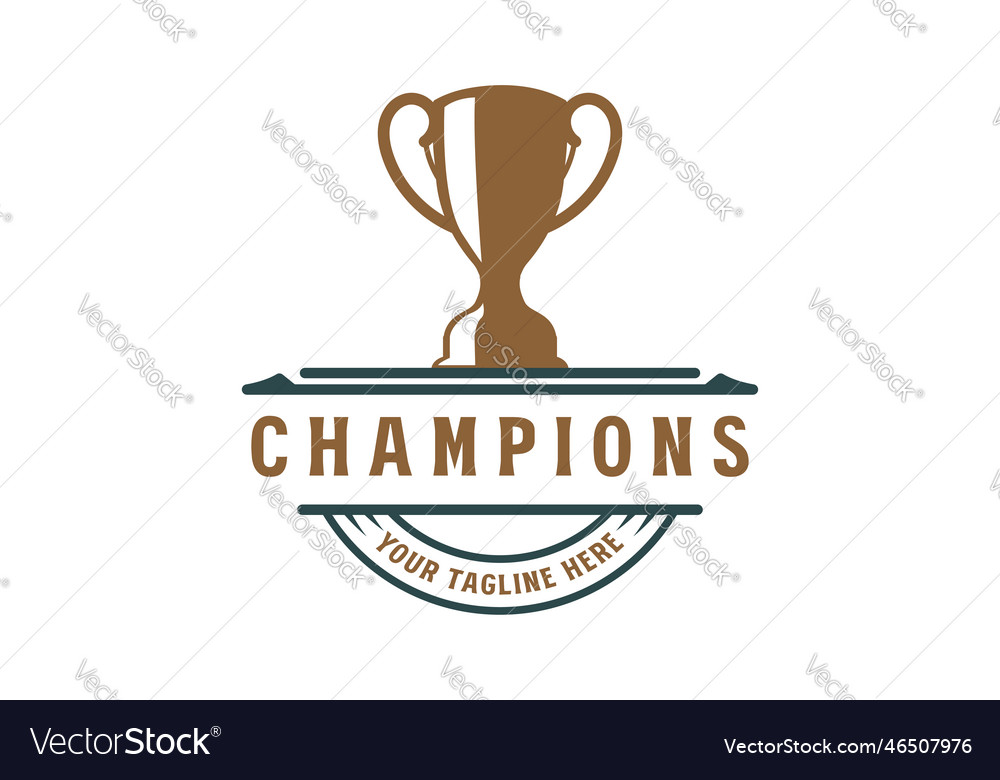 Retro Champion Trophy Cup