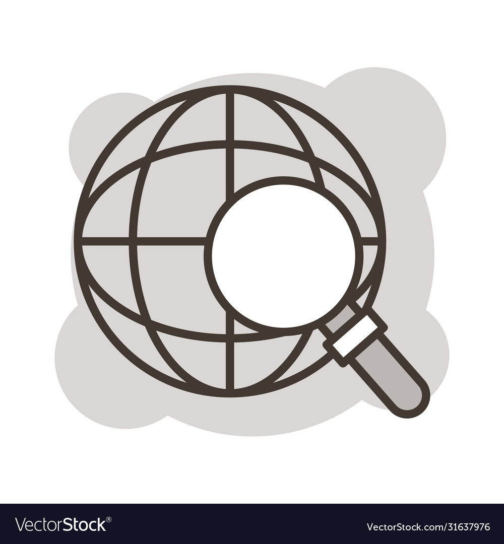 Sphere browser with speech bubble line style