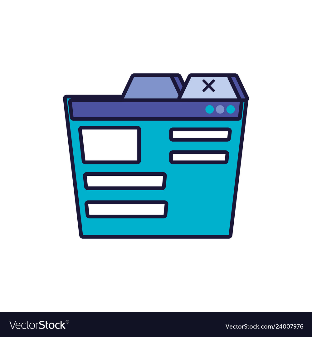 Template webpage interface icon