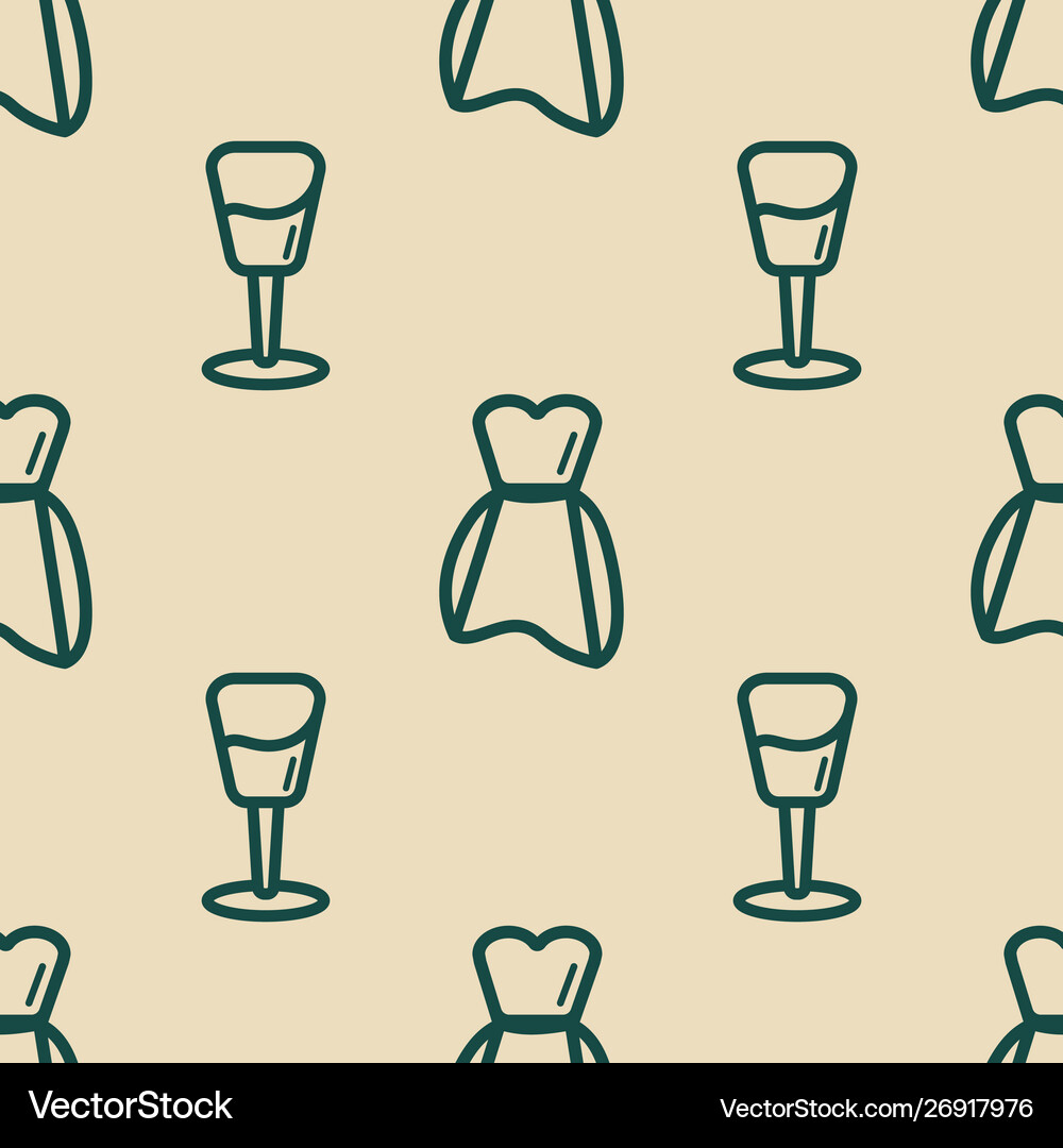 Wedding background seamless pattern Royalty Free Vector