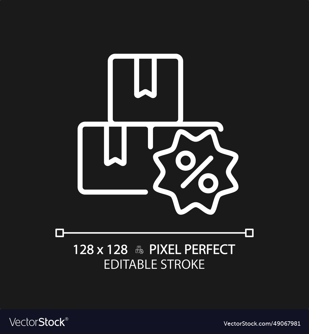 2d customizable thin linear tags with percentage