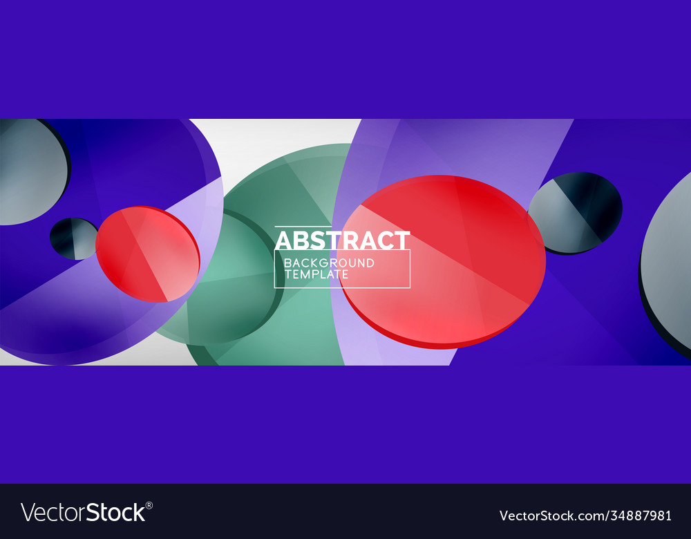 Abstract glossy round shapes background