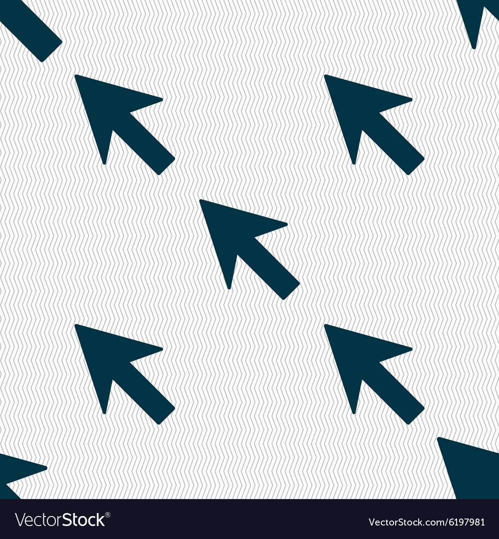 Cursor arrow icon sign seamless abstract