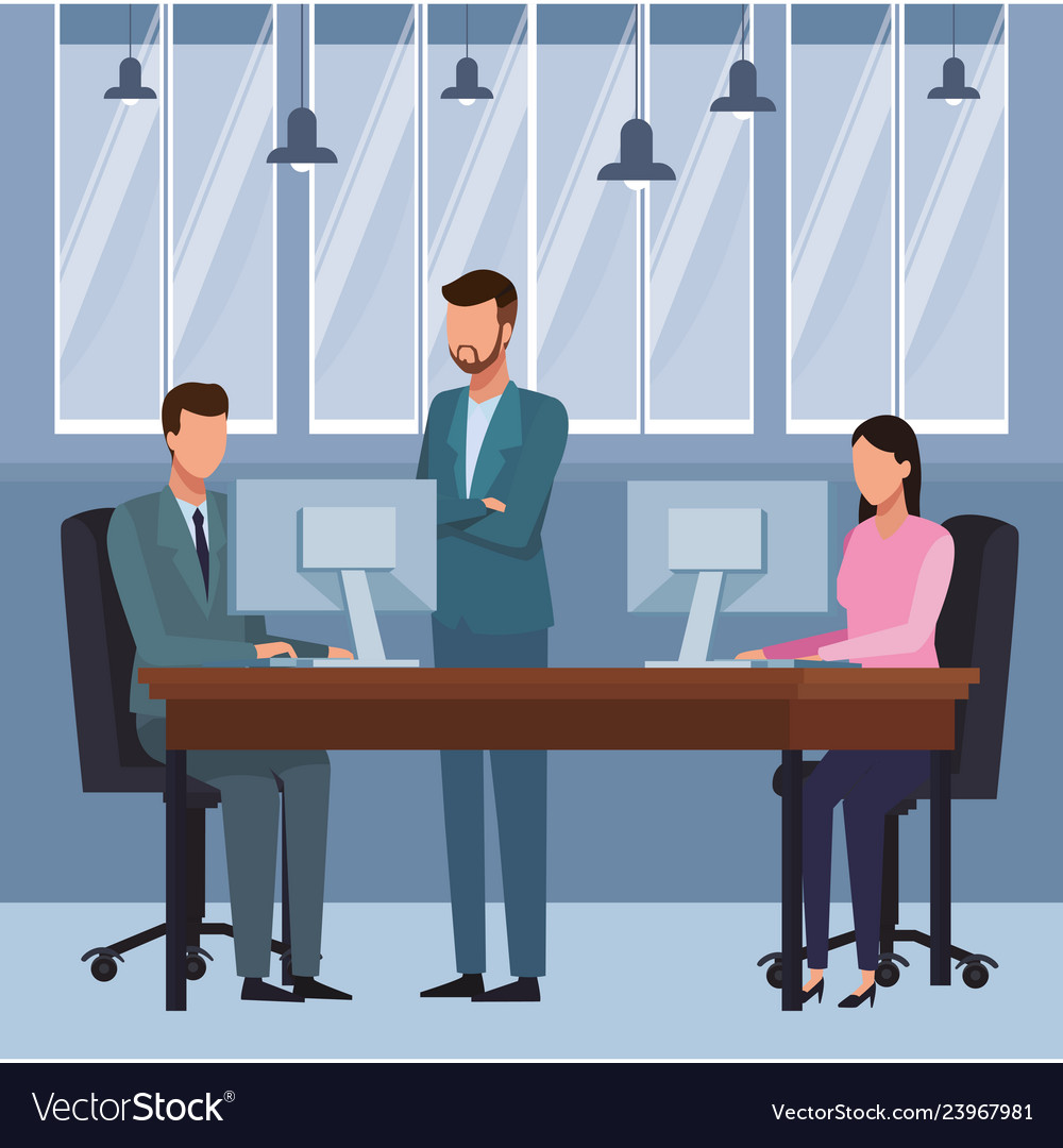 Executive business cartoon Royalty Free Vector Image