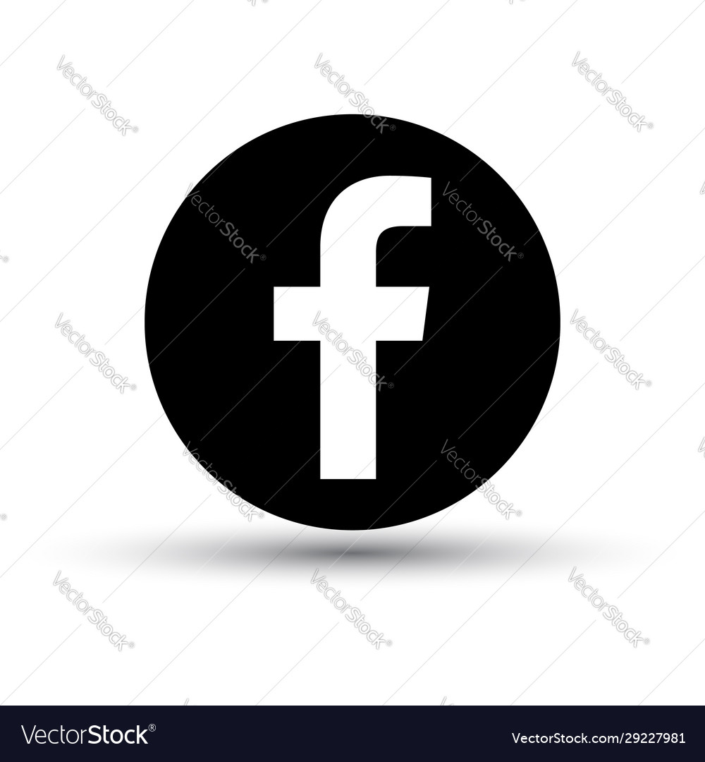 facebook vector icon black