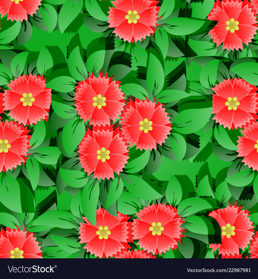 Flower seamless pattern background 3d elements