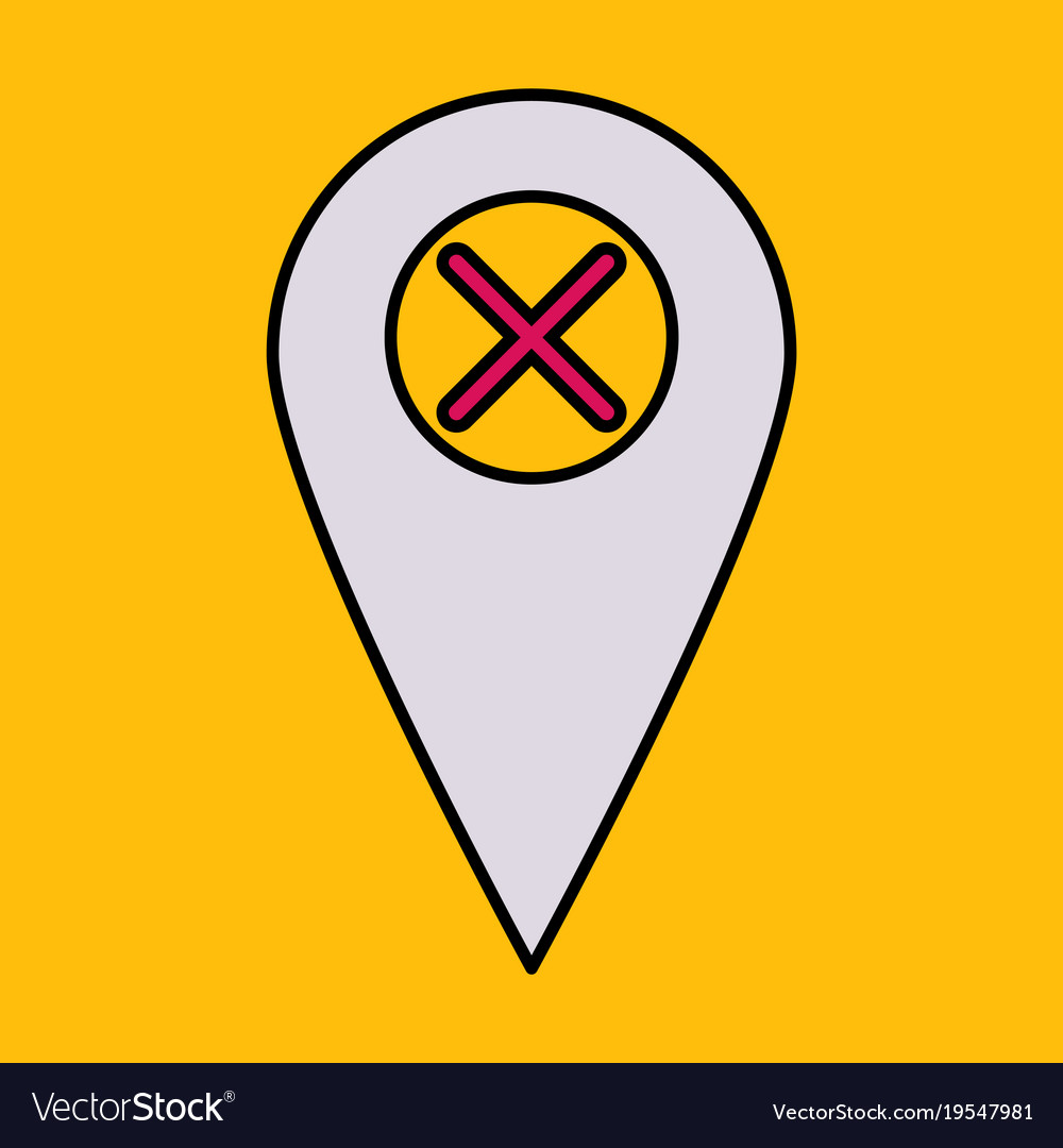Navigation geolocation icon in flat design