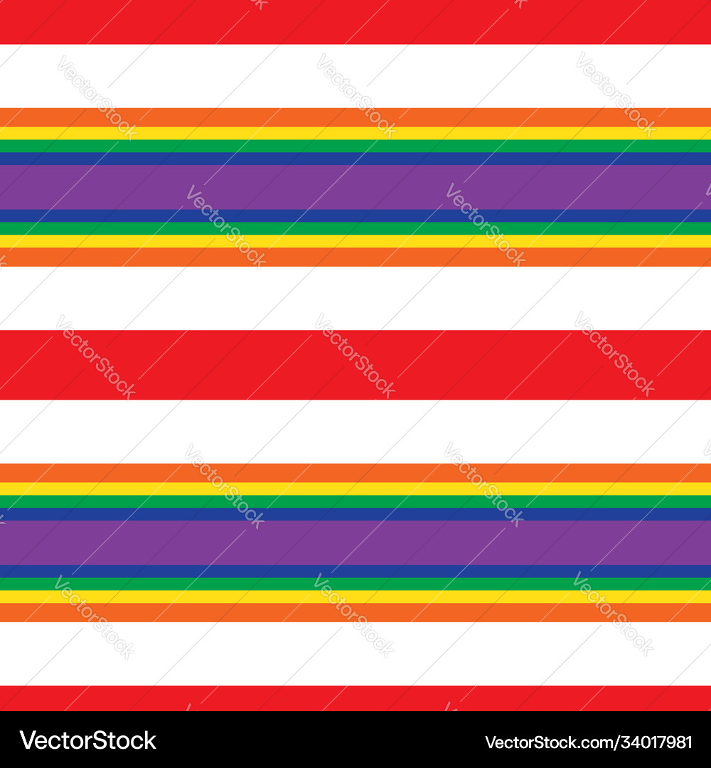 Rainbow stripe seamless pattern background Vector Image