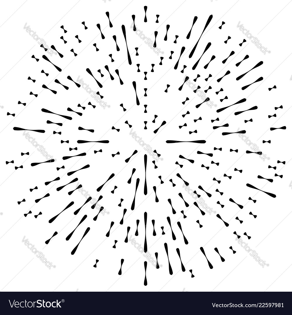 Random radial lines explosion effect radiating vector image Random radial lines explosion effect radiating