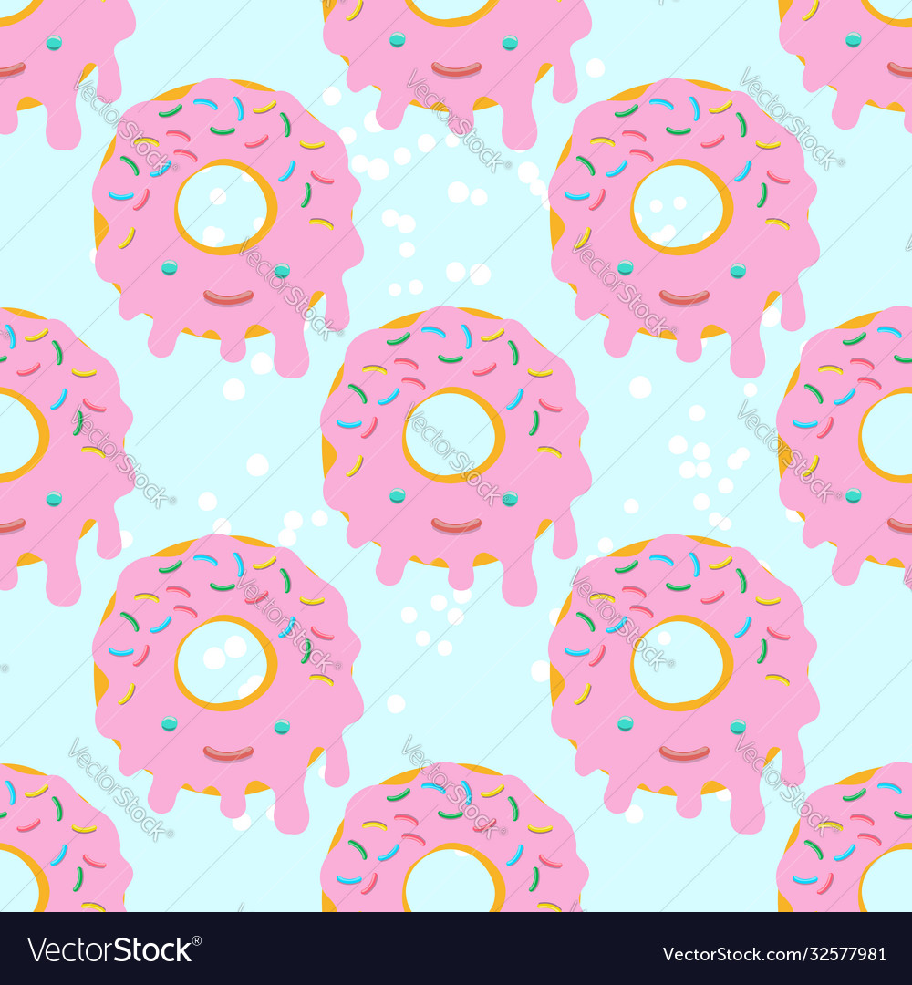 Seamless pattern donuts
