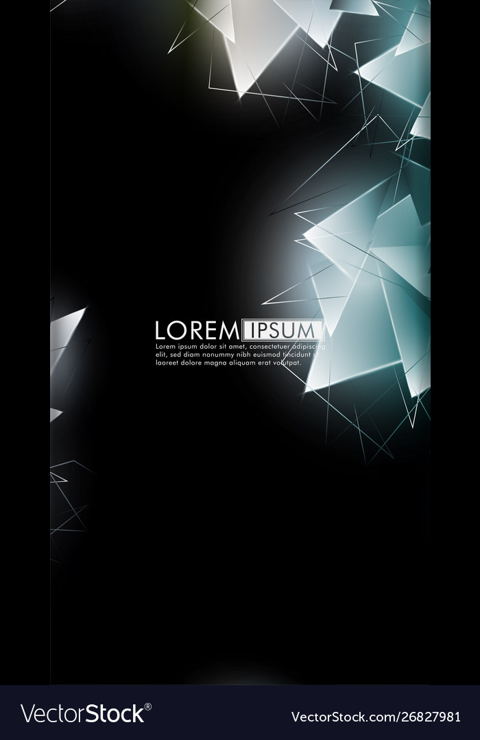 Vertical triangle background abstract composition vector image Vertical triangle background abstract composition