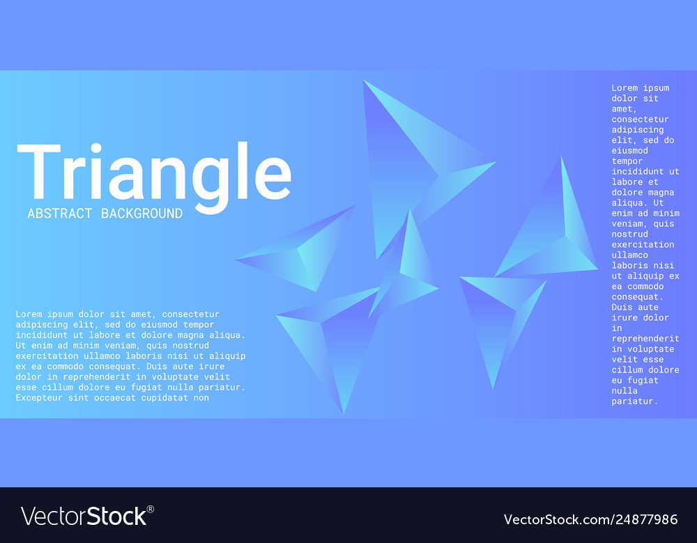 Abstract composition triangle vector image Abstract composition triangle