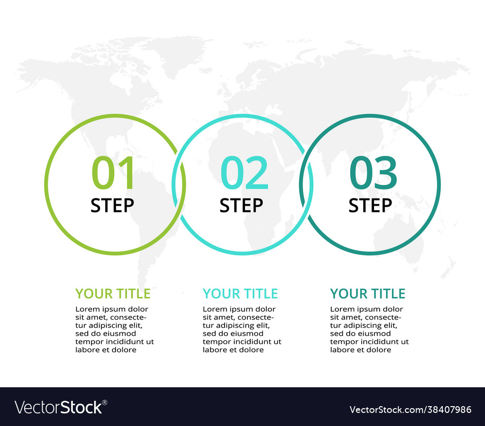 Business data visualization process chart vector image Business data visualization process chart
