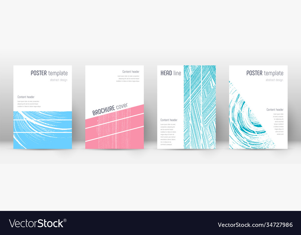 Cover page design template geometric brochure lay Vector Image