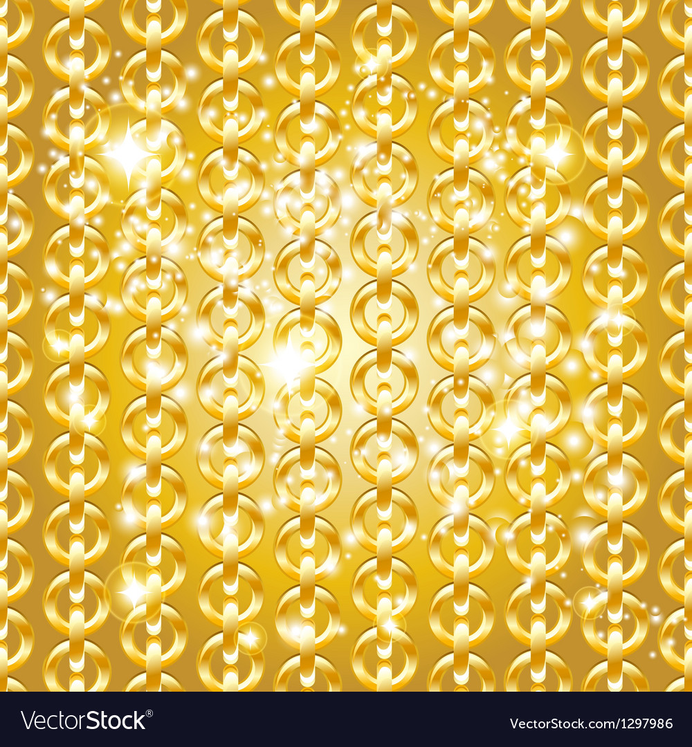Golden Chain Abstract Pattern