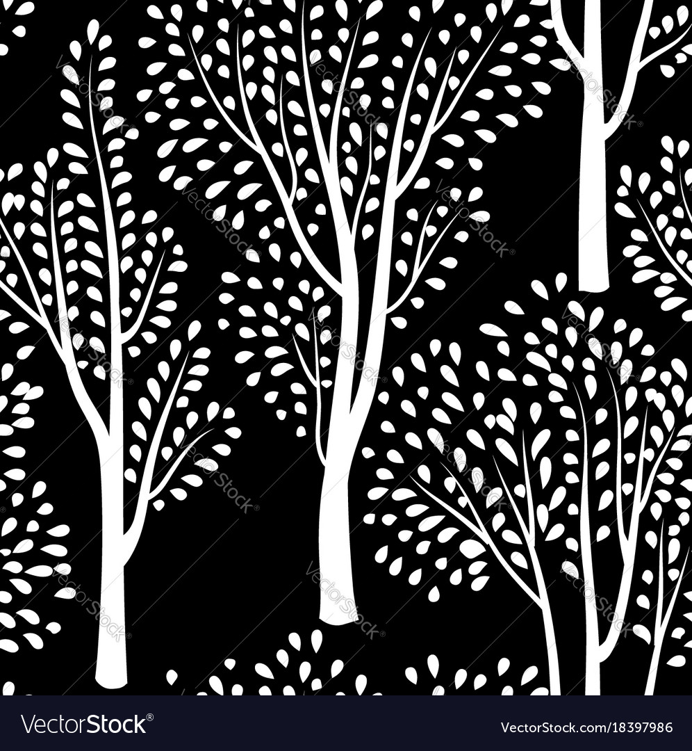 Nature seamless pattern forest tiled background