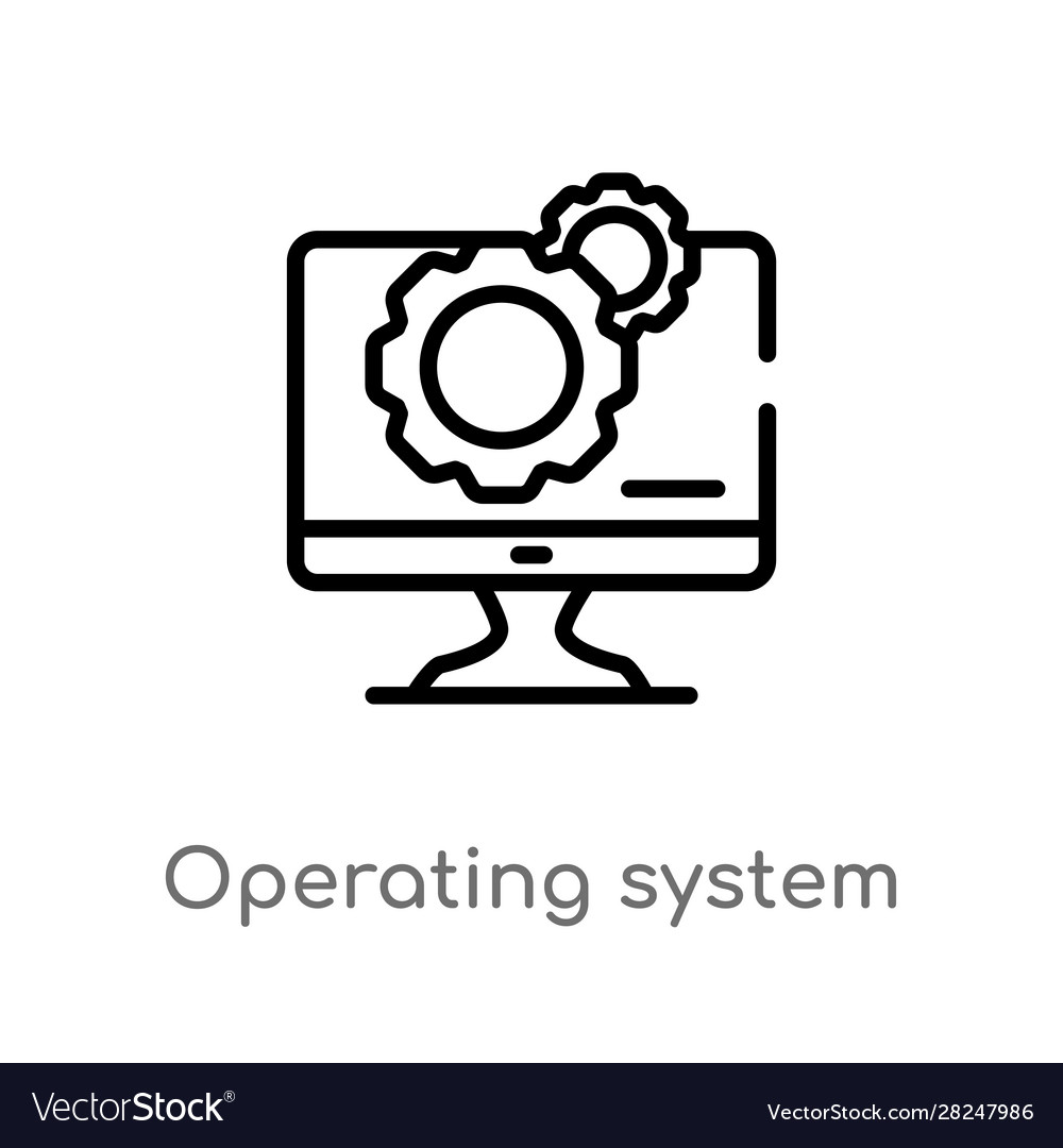 Operating System Icon - Outline