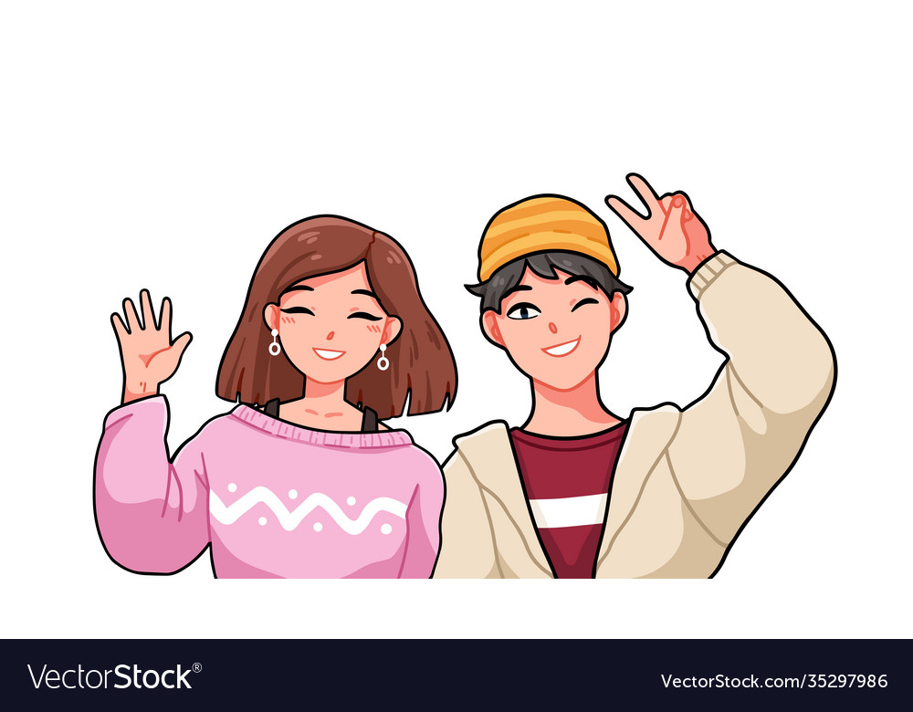 Anime-style male character smile - Stock Illustration [91202882] - PIXTA