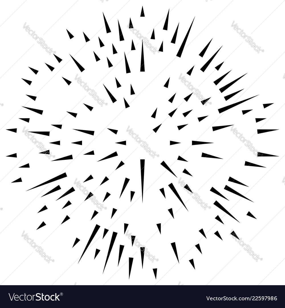 Random radial lines explosion effect radiating vector image Random radial lines explosion effect radiating