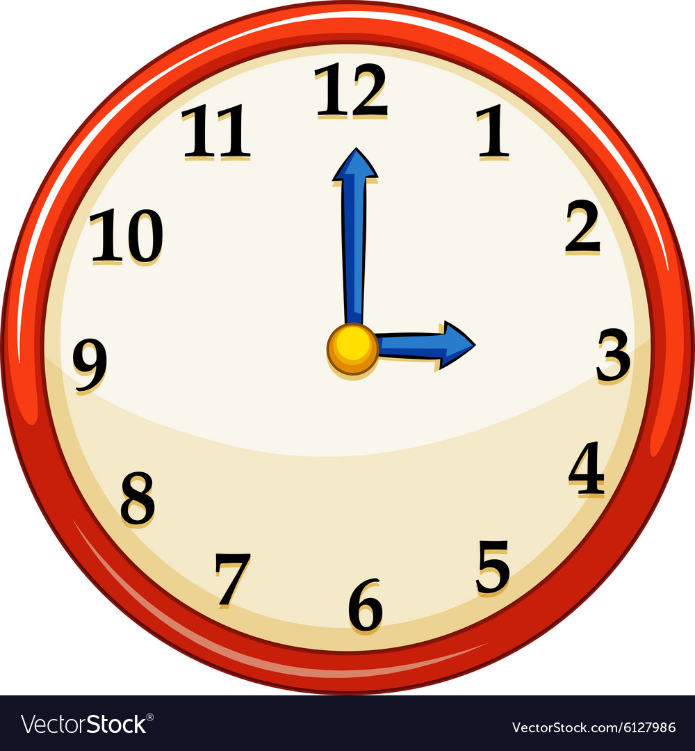 Red Frame Clock