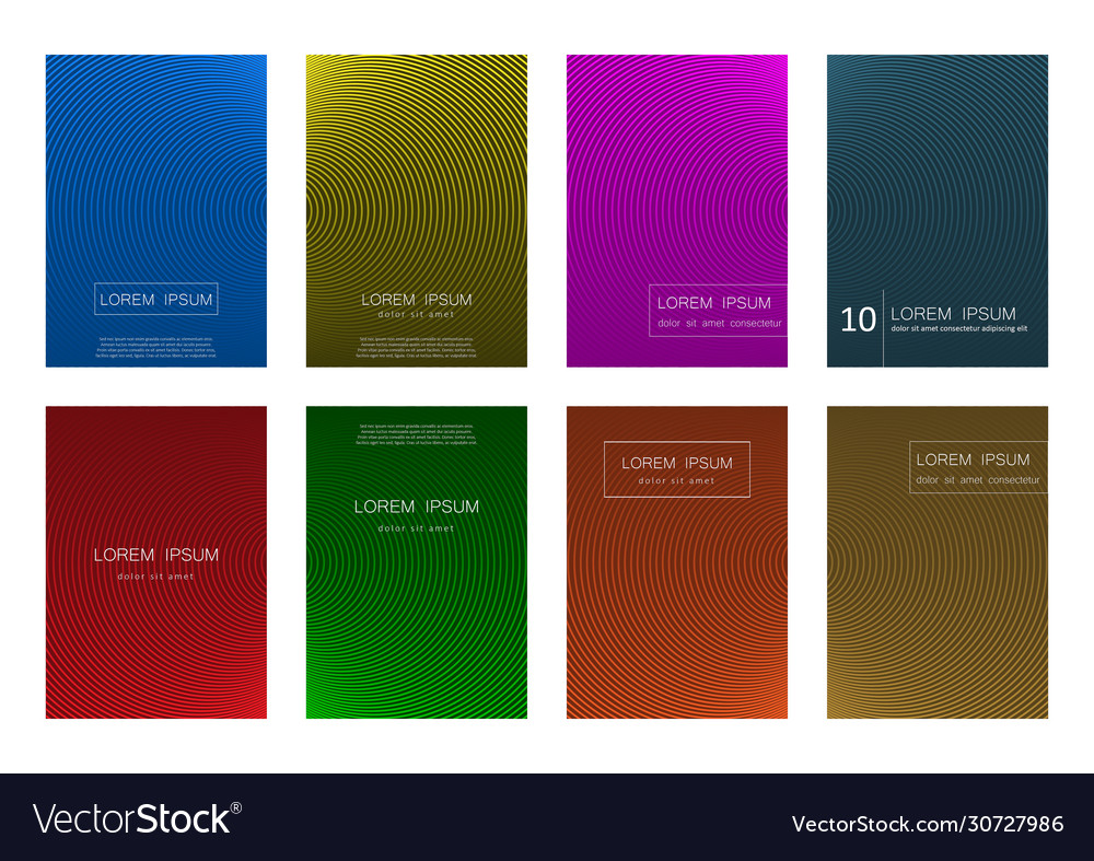 Set abstract background design templates vector image Set abstract background design templates