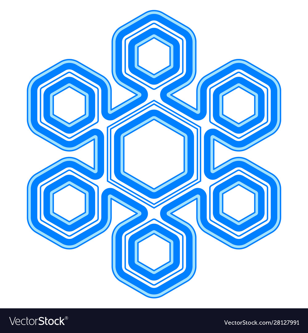 Abstract snowflake