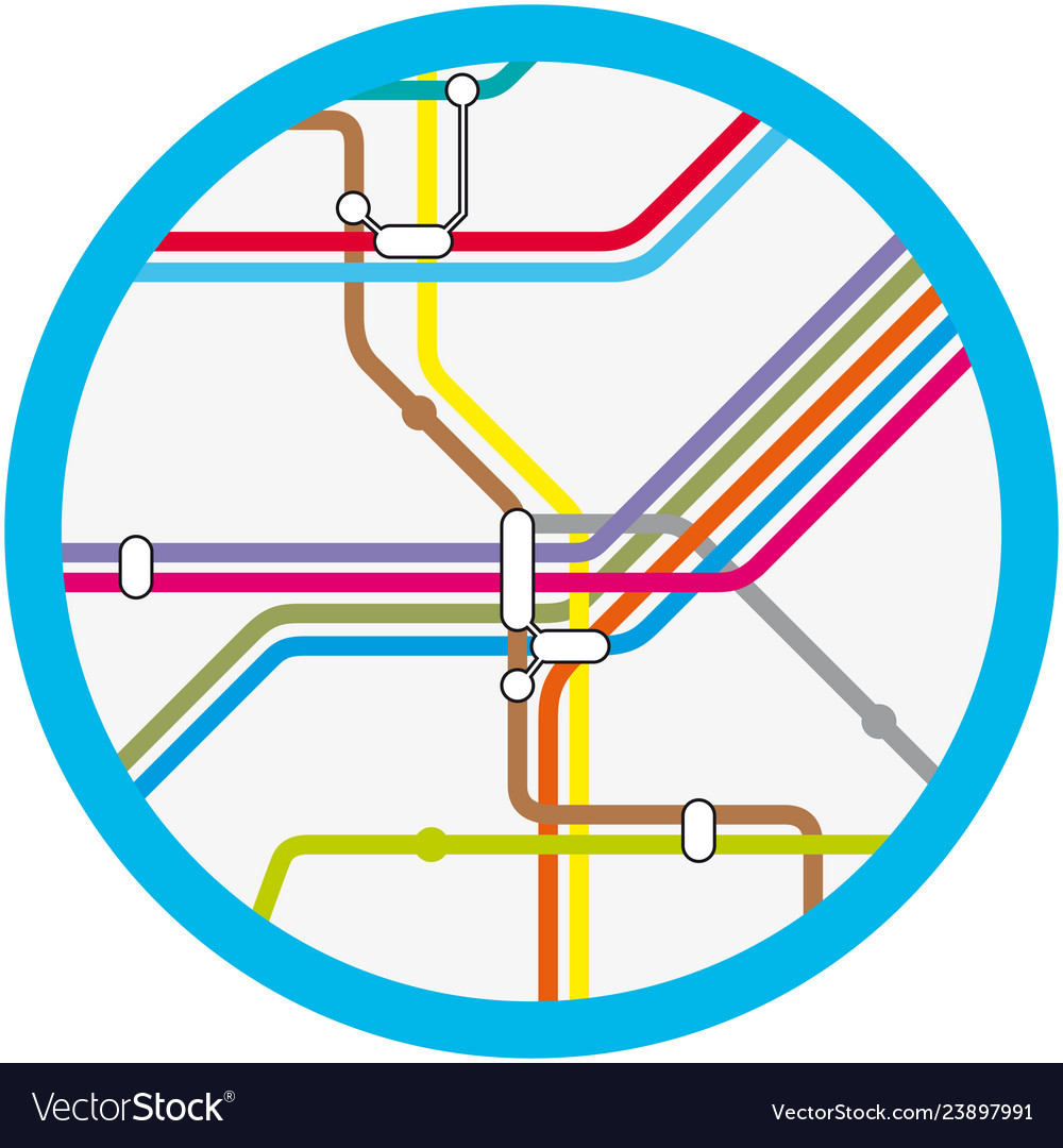 Abstract Subway Network Map