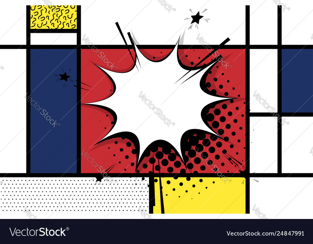 Comic text empty speech bubble pop art vector image Comic text empty speech bubble pop art