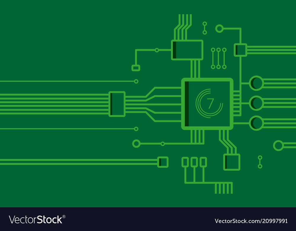 Computer background vector image Computer background
