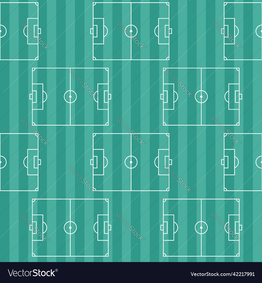 Football fields pattern soccer seamless Royalty Free Vector