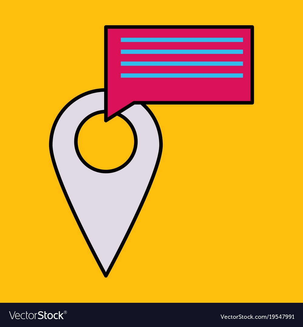 Navigation geolocation icon in flat design