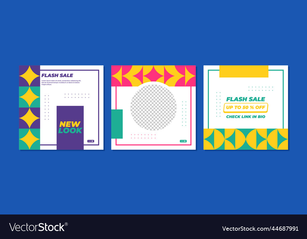 Sale square banner template for social media