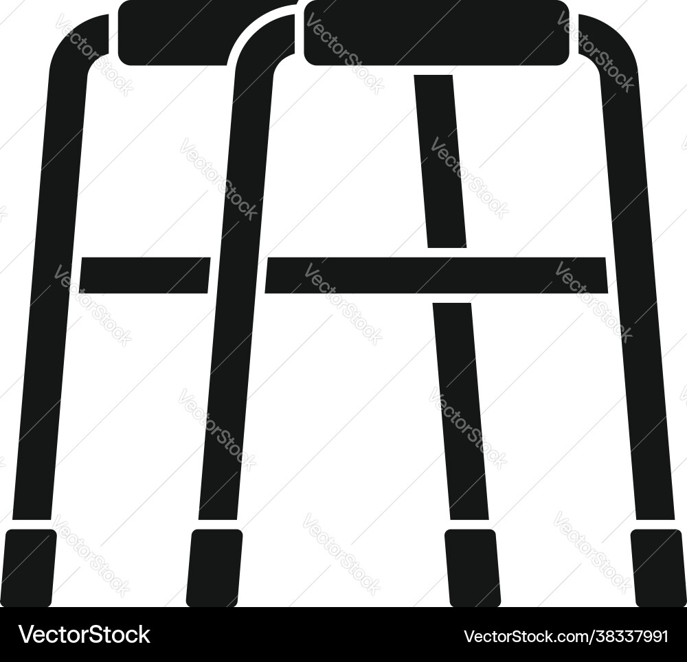 Walker icon simple style Royalty Free Vector Image