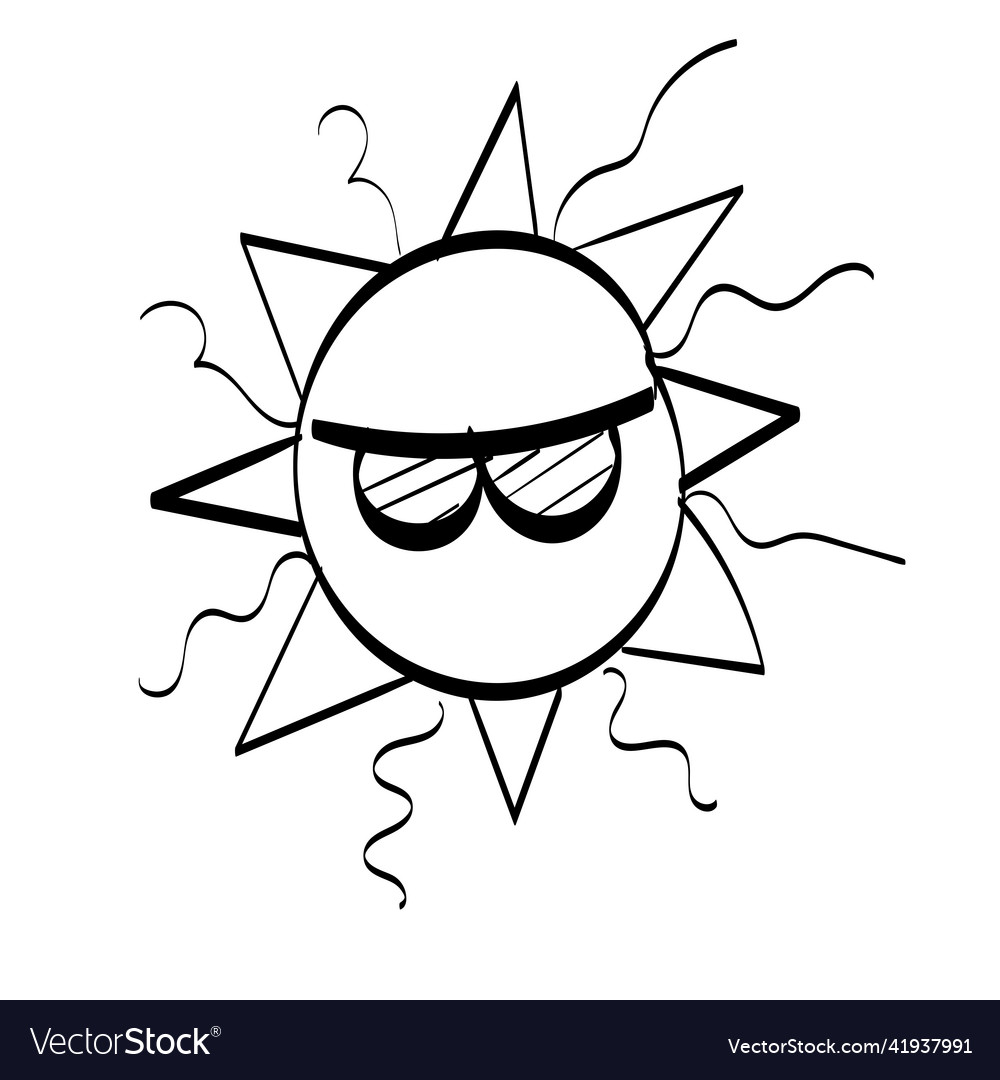 Weather line art design for print Vector Image Weather line art design for print