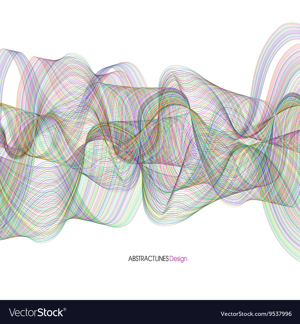 Abstract spectrum curved lines background rainbow