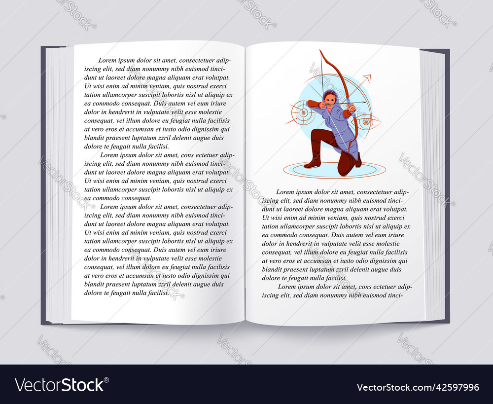 Archer in shadow of sharp lines style vector image Archer in shadow of sharp lines style