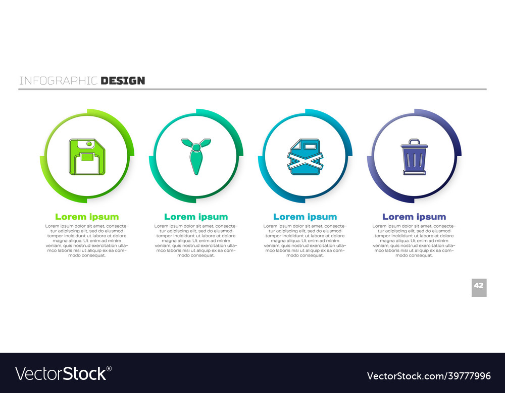 Set floppy disk tie delete file document vector image Set floppy disk tie delete file document