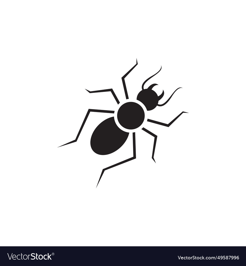 Termite logo icon isolated silhouette Royalty Free Vector