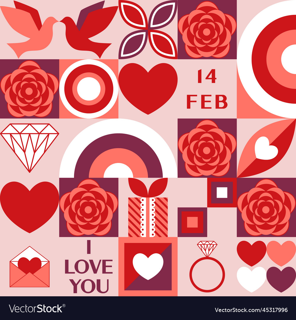 Valentines day seamless pattern