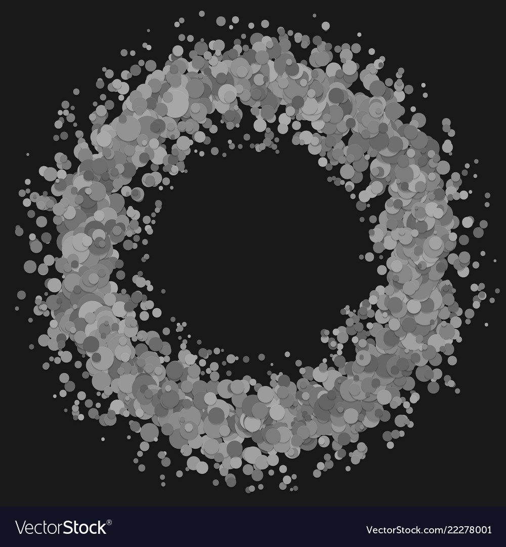 Abstract blank confetti circle background from