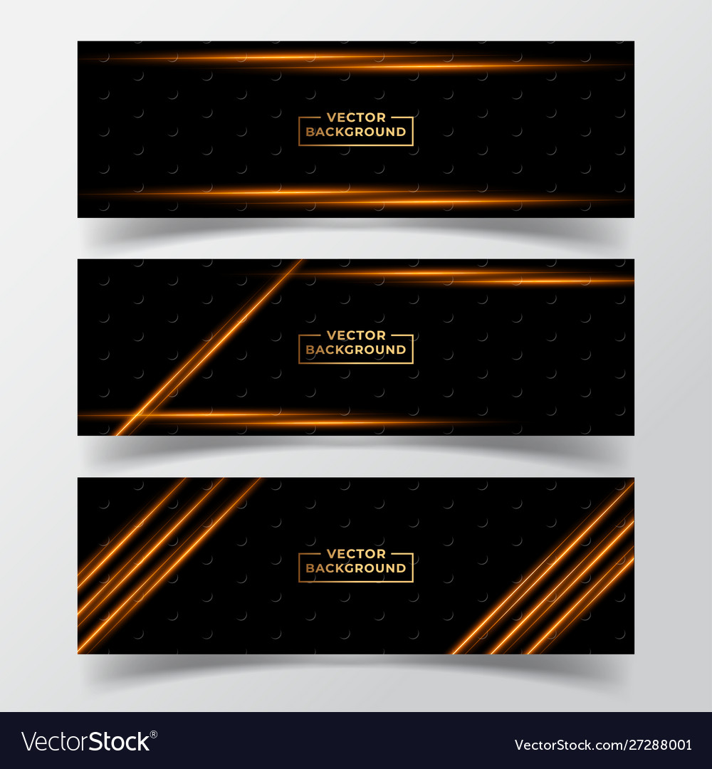 Abstract gradient background set gold color