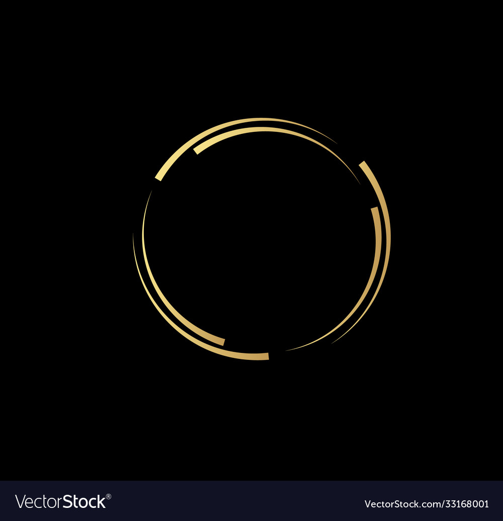 Abstract lines in circle form design element