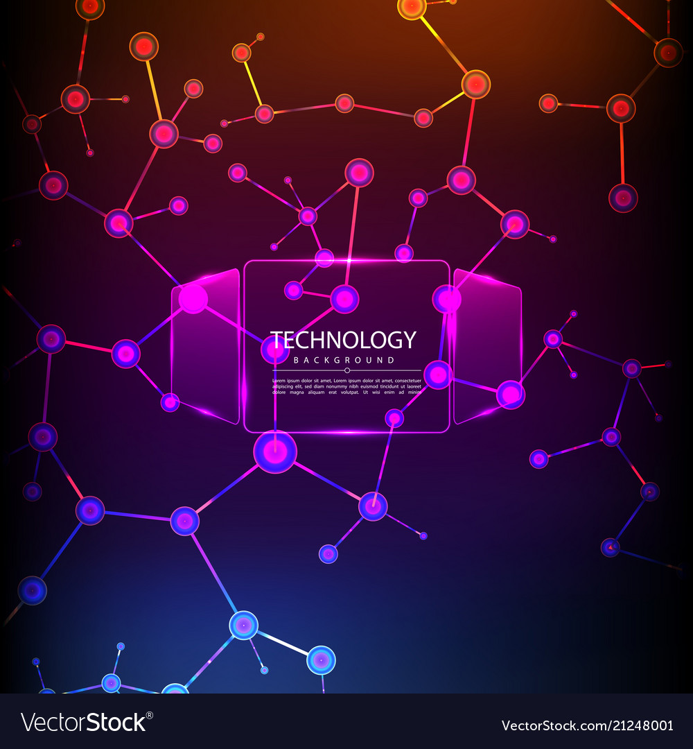 Abstract Tech Hexagon Background