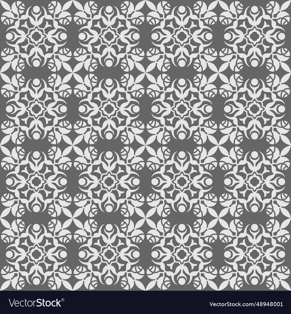 Damask seamless pattern element vector image Damask seamless pattern element