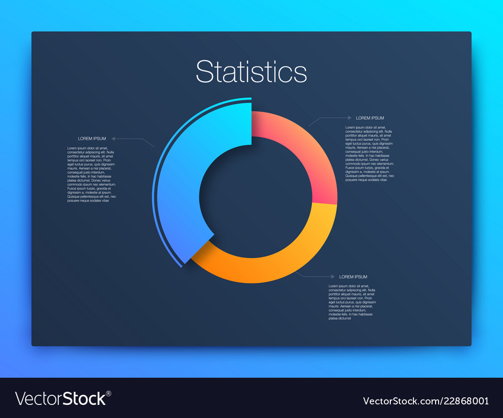 Dashboard infographic template with modern design Vector Image