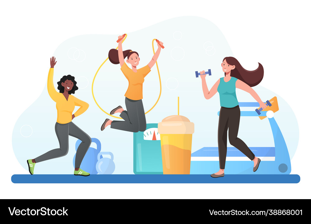 Fitness & Wellness Club Royalty Free Vector Image