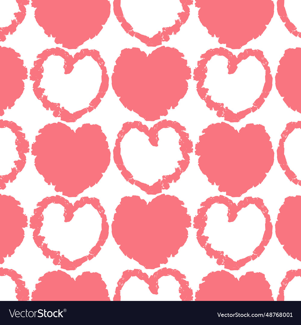 Heart pattern symmetrical on a transparent vector image Heart pattern symmetrical on a transparent